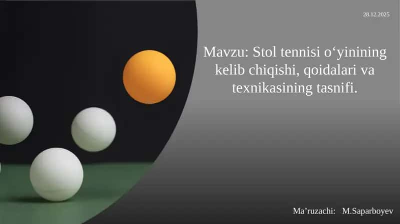 Stoltennisio‘yinining kelib chiqishi, qoidalari va texnikasi