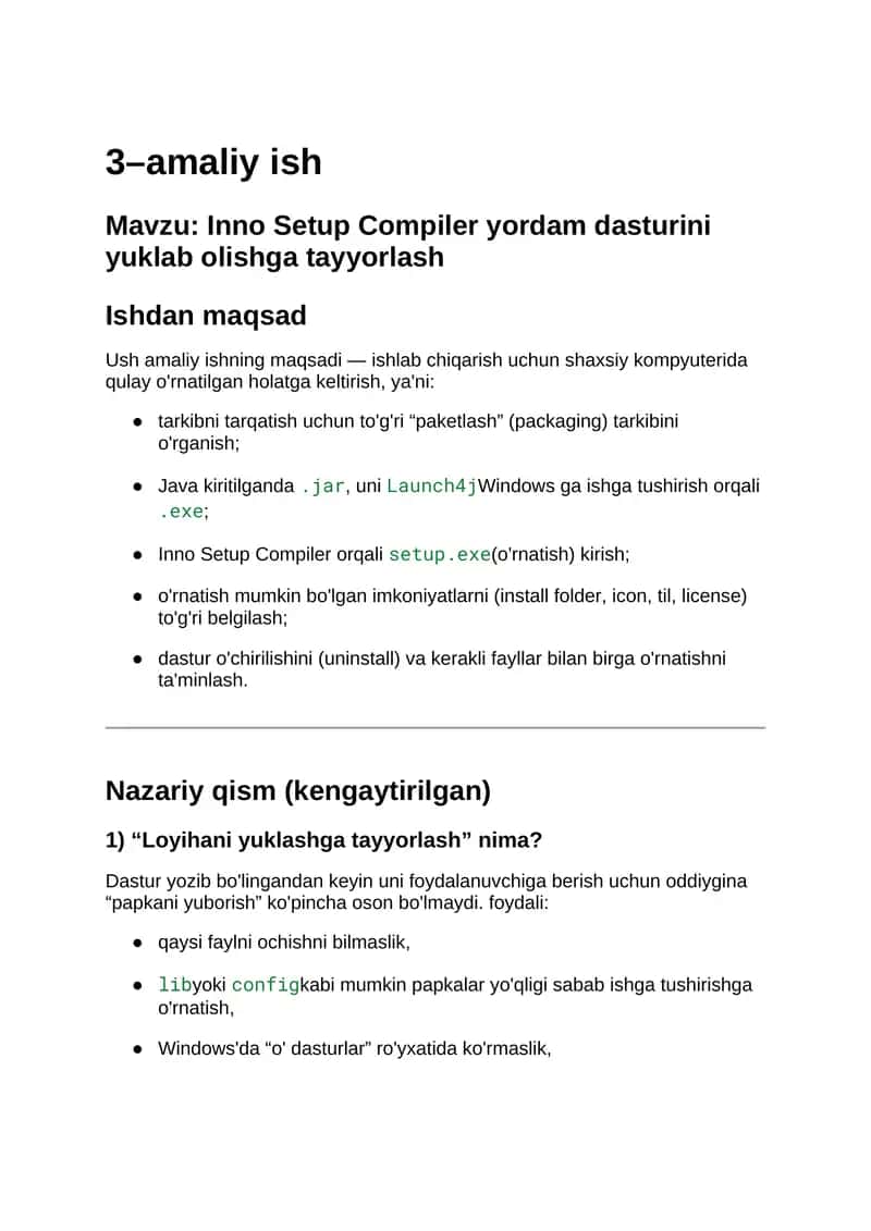 Inno Setup Compiler yordam dasturini yuklab olishga tayyorlash