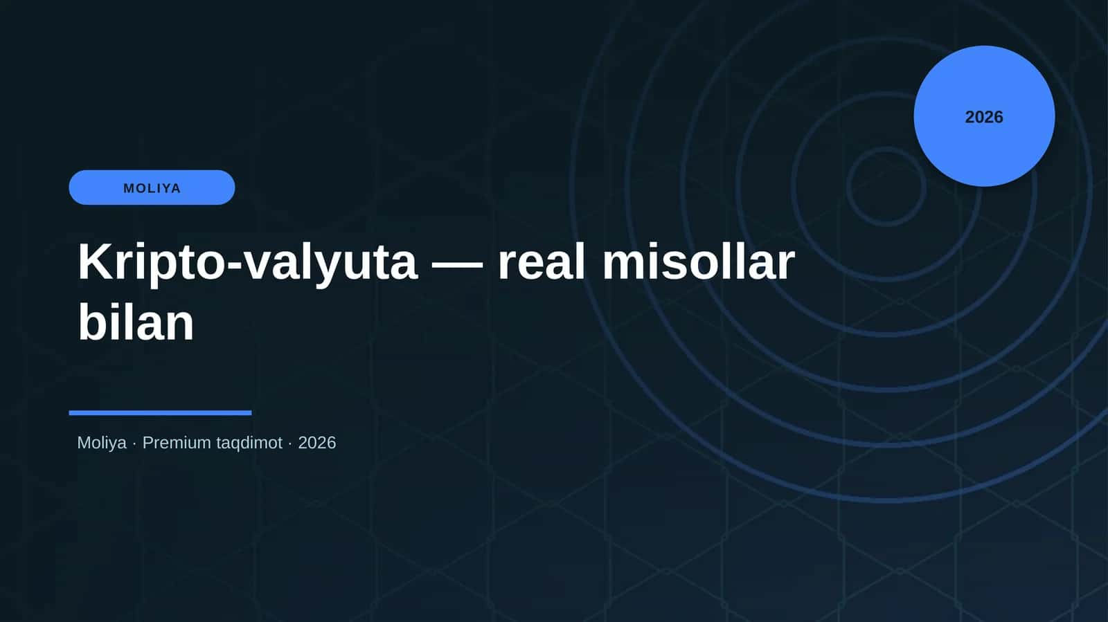 Kripto-valyuta — real misollar bilan