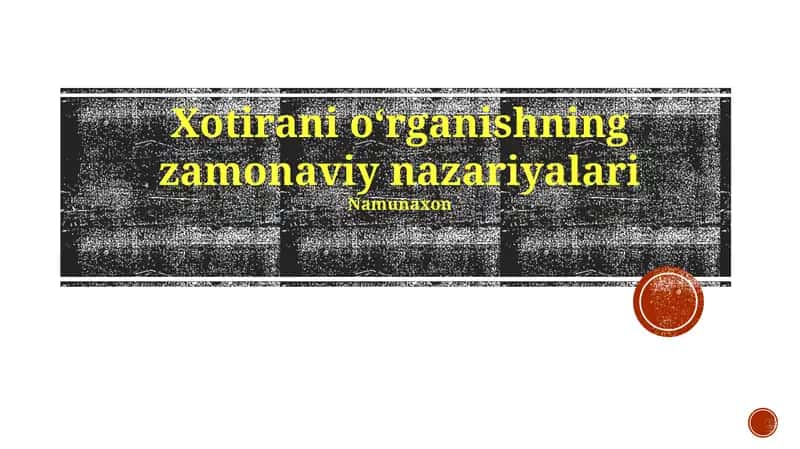 Tajriba Orqali O'rganish Nazariyasi
