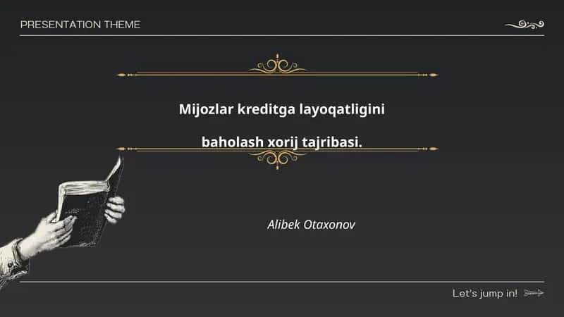 Kreditga layoqatligini baholash