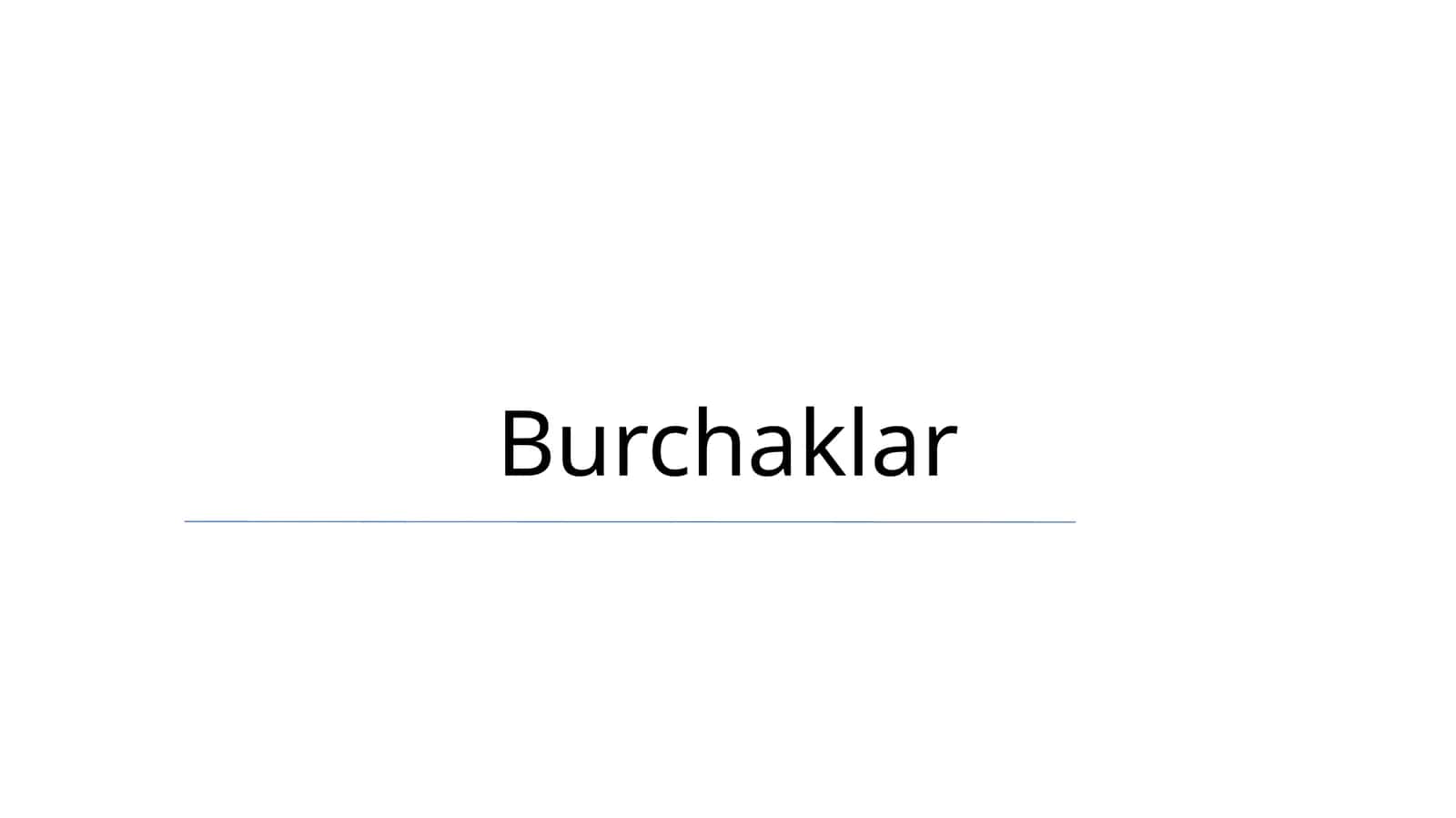 Burchaklar