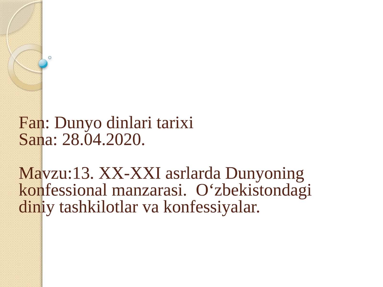 Dunyo dinlari tarixi