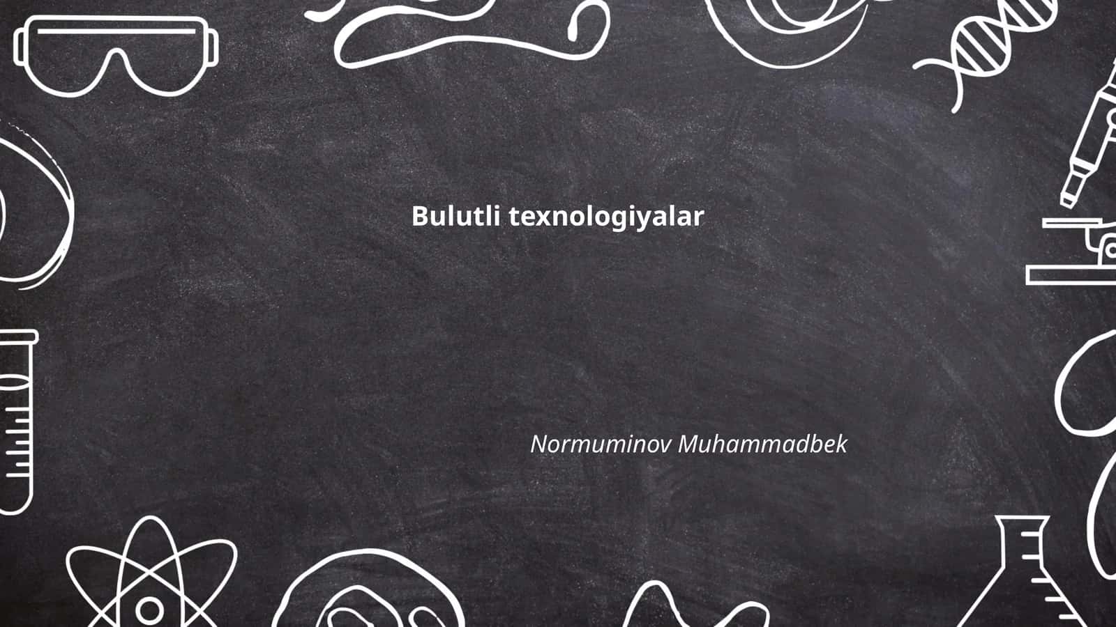 Bulutli texnologiyalar