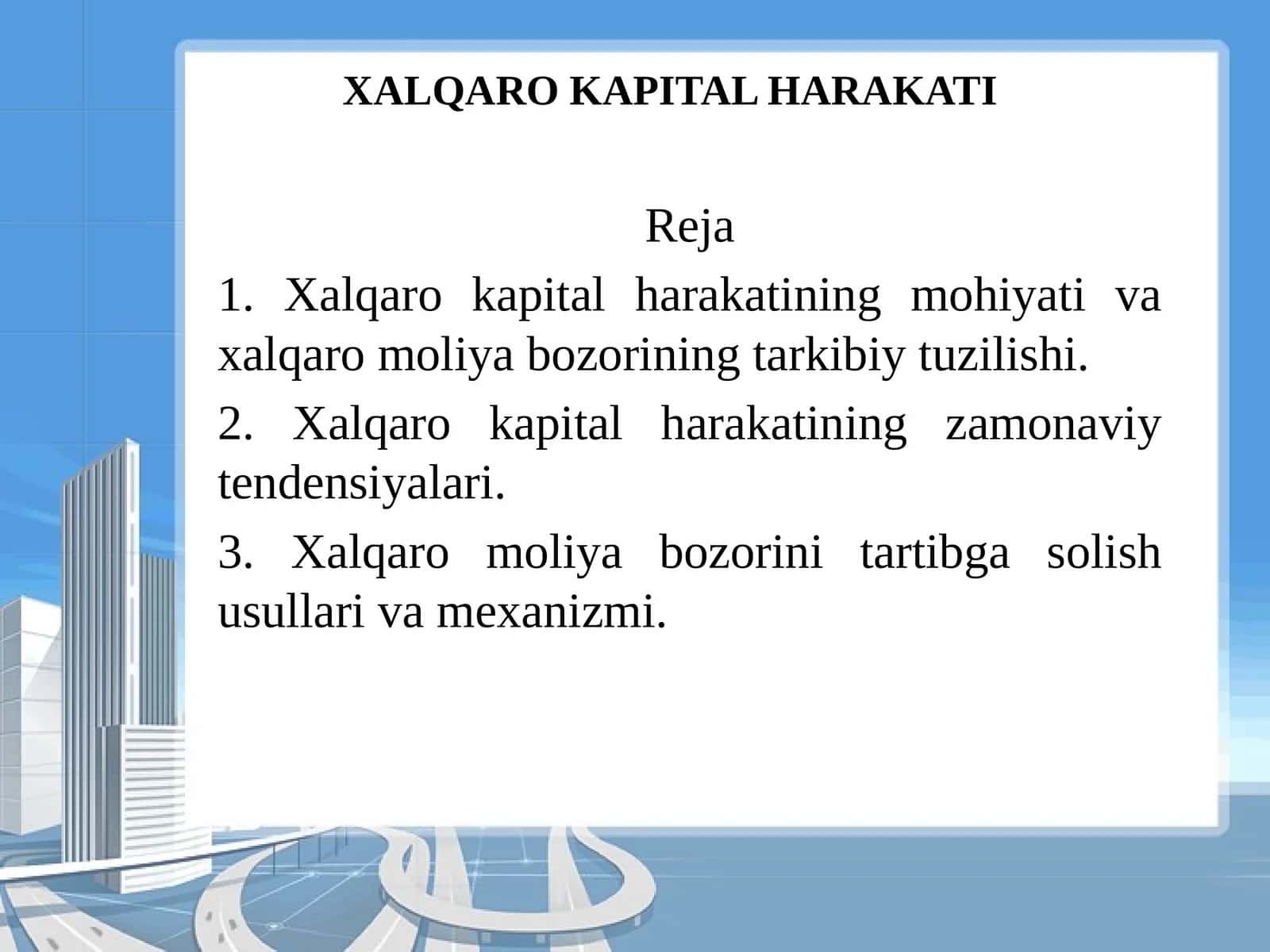Xalqaro kapital harakati
