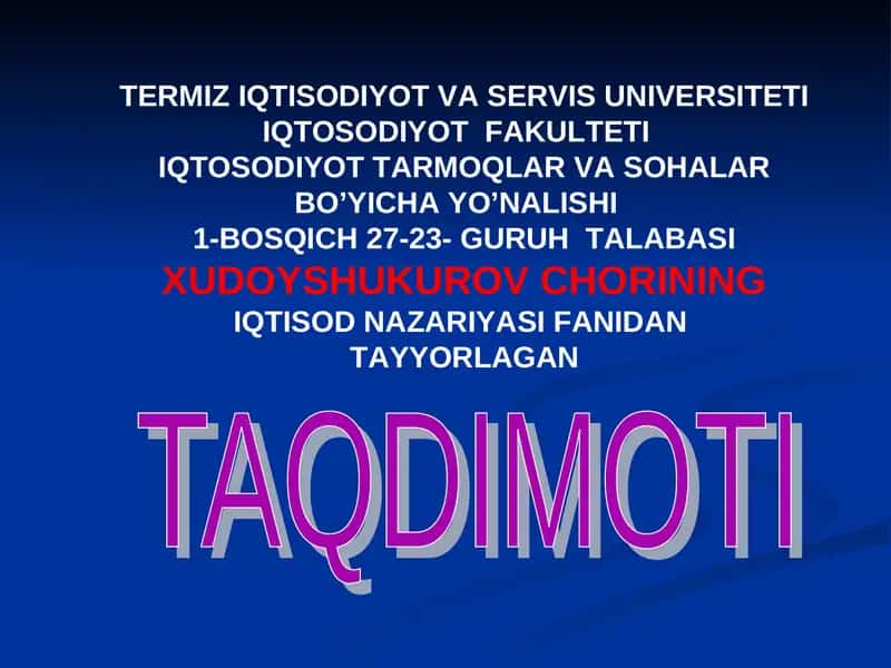 IQTISODIYOTDA PUL KREDIT SIYOSATI VA UNDAGI O'ZGARISHLAR
