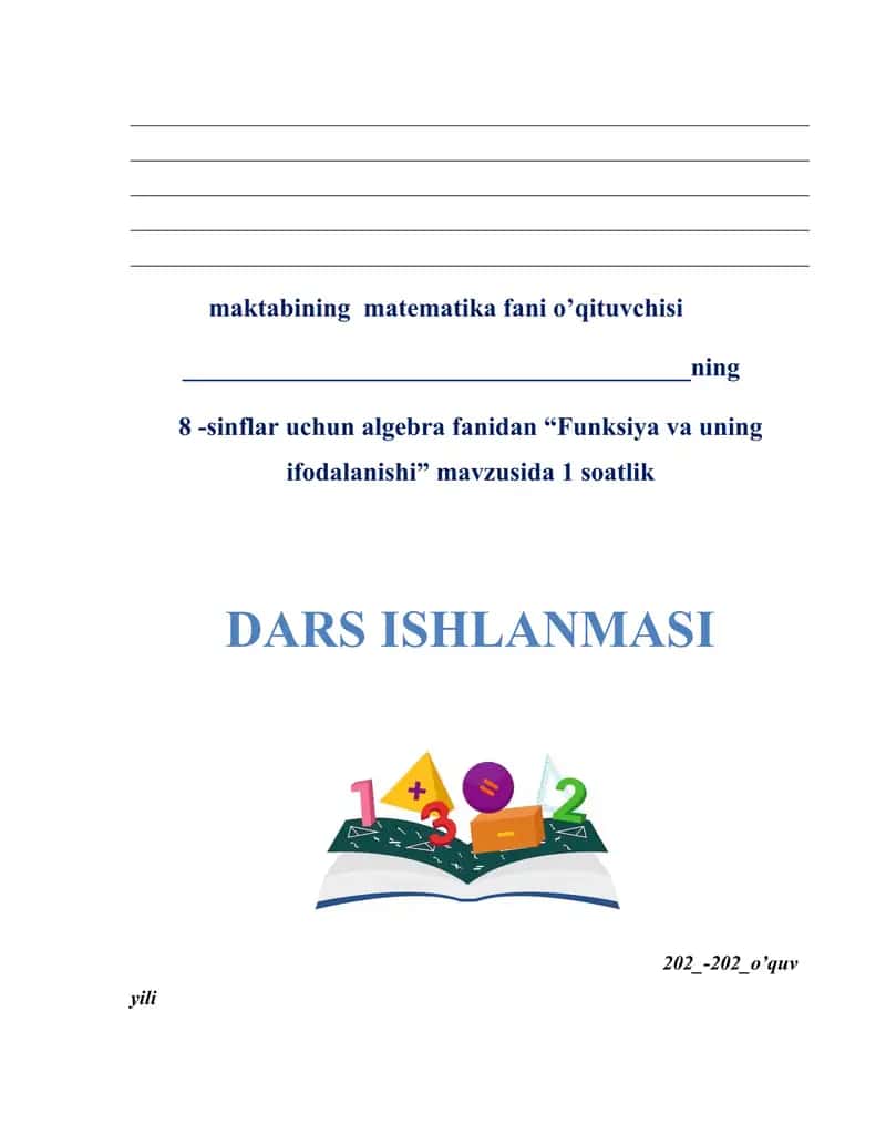 Funksiya va uning ifodalanishi