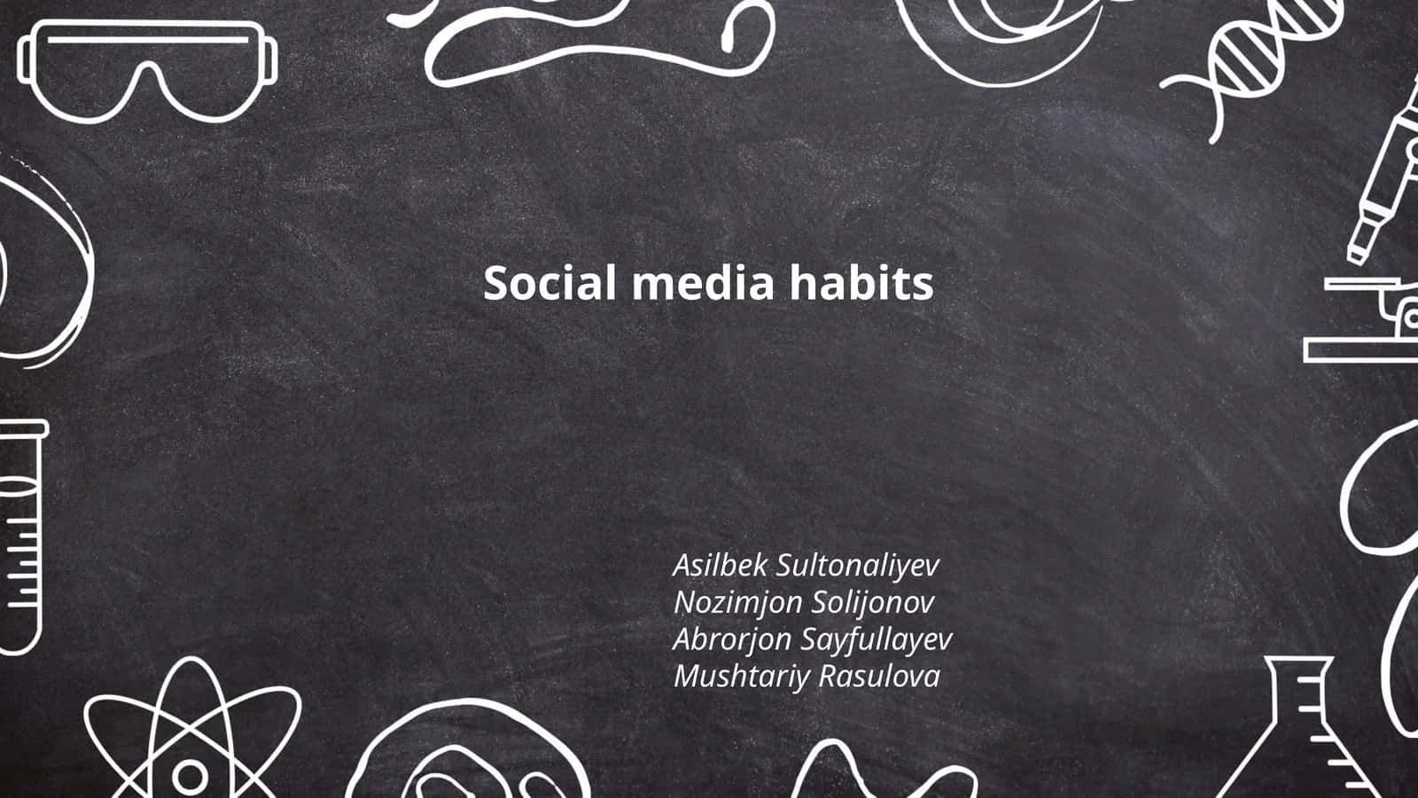 Social media habits