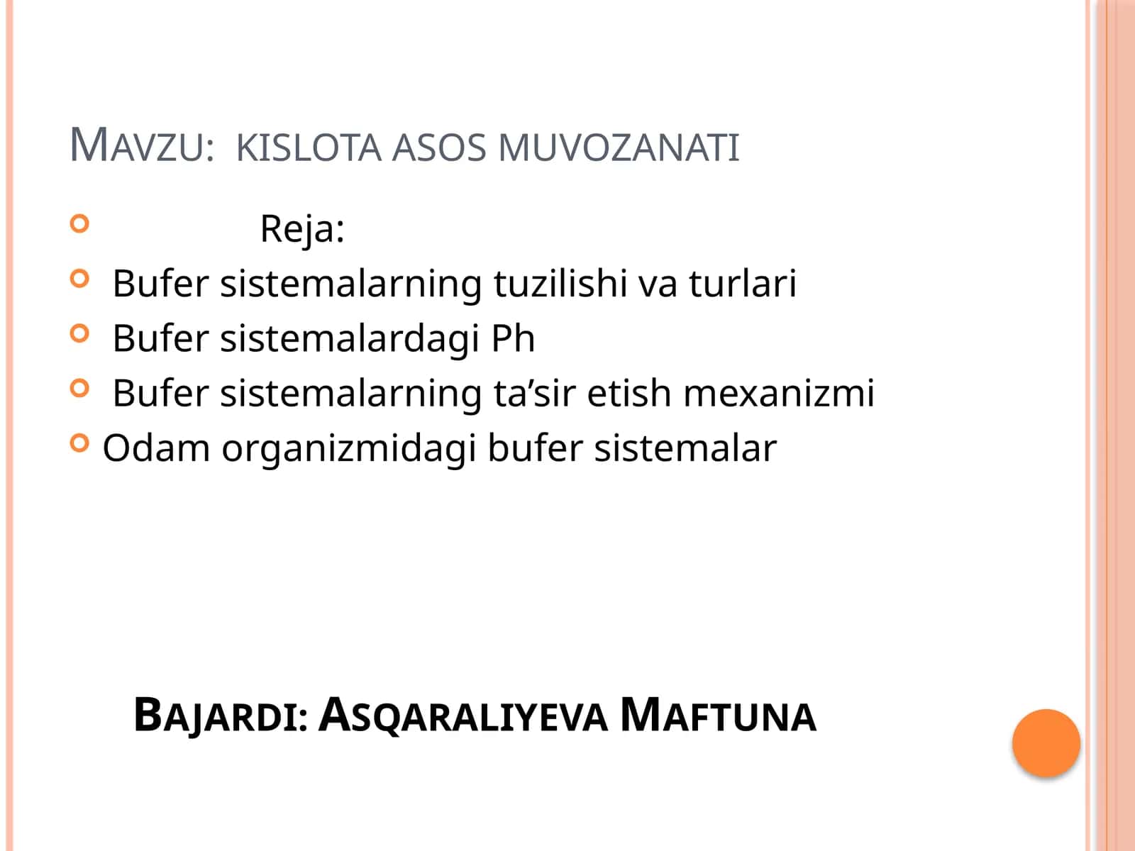 kislota asosli muvozanati