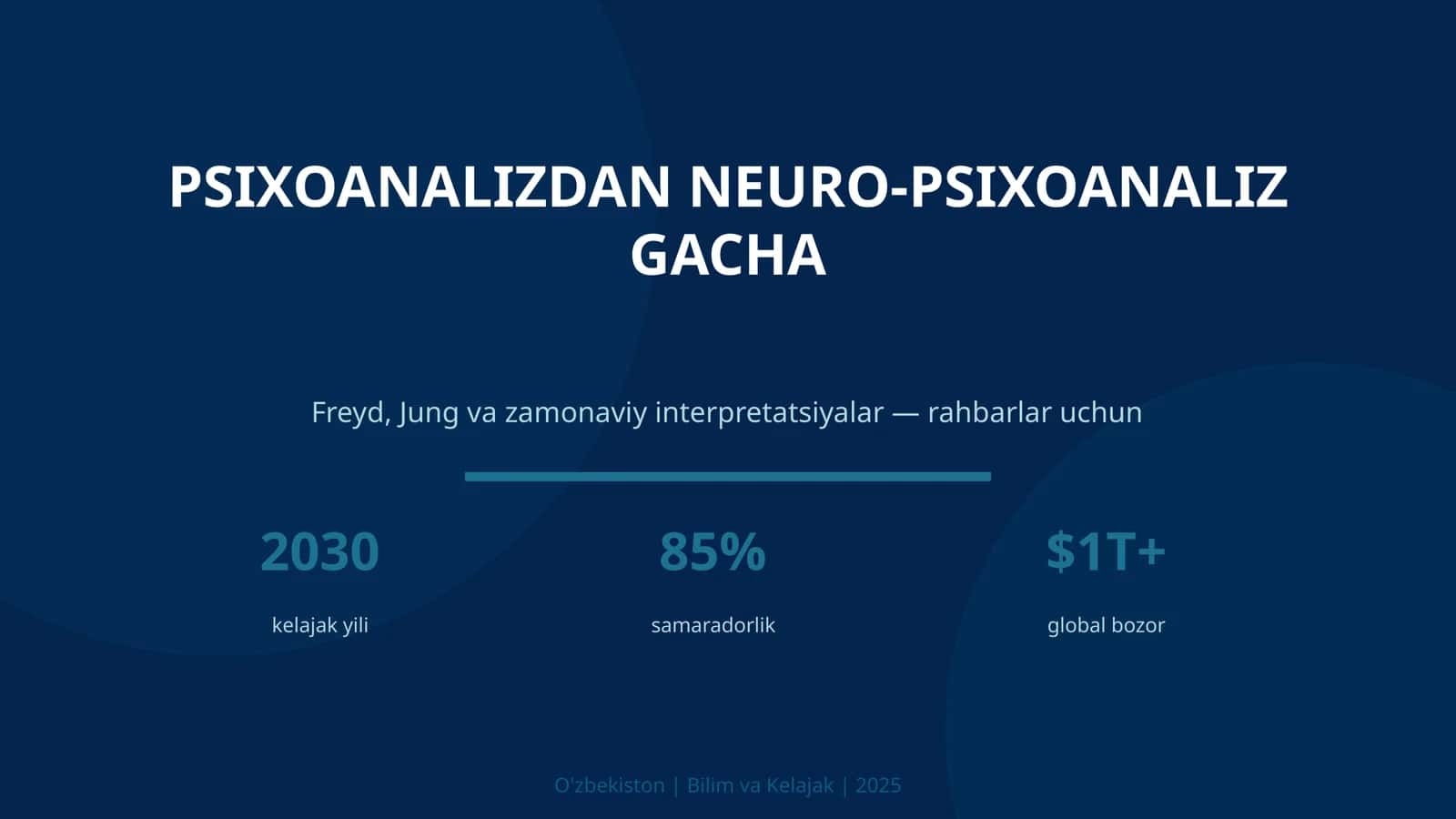 PSIXOANALIZDAN NEURO-PSIXOANALIZ GACHA