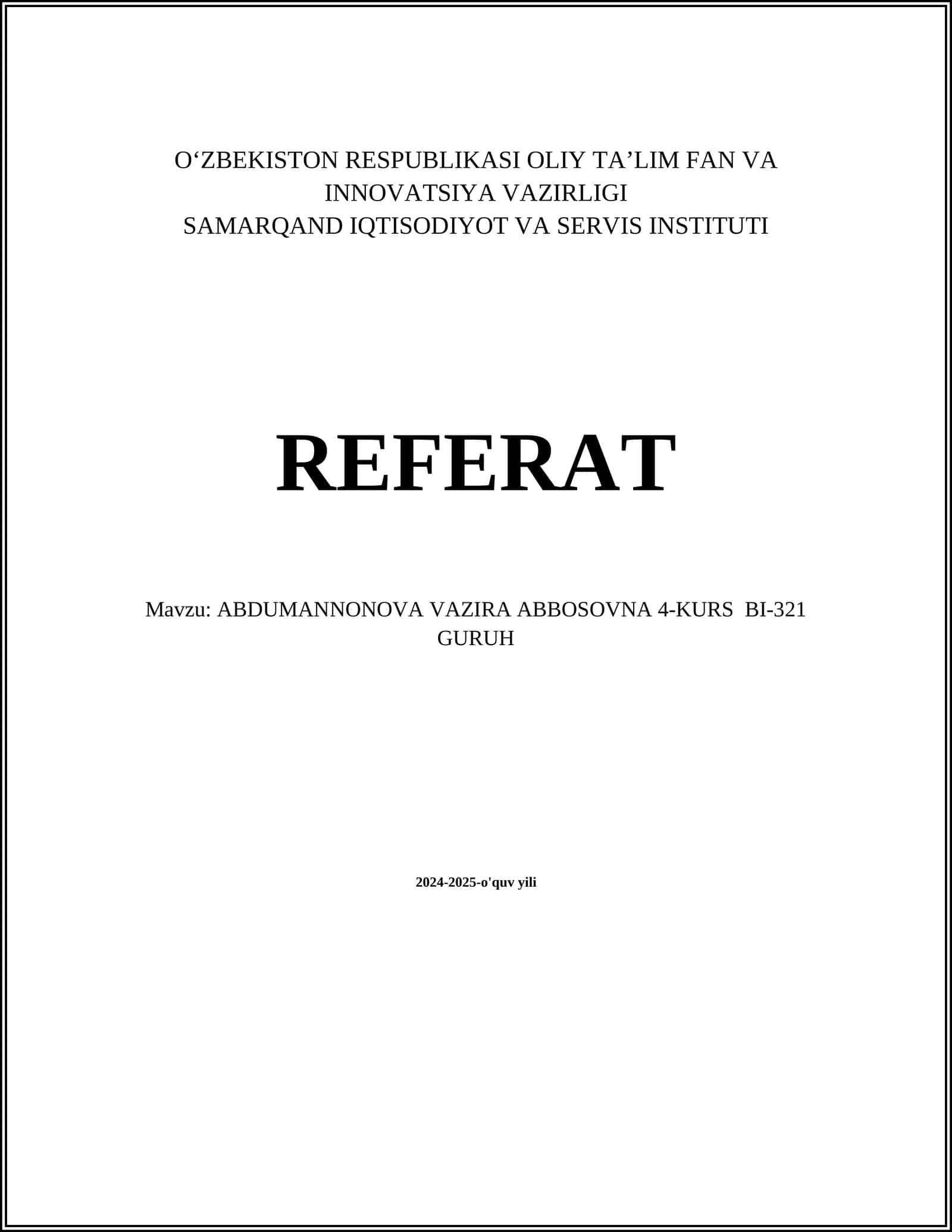 Energiya Resurslarini Samarali Boshqarish