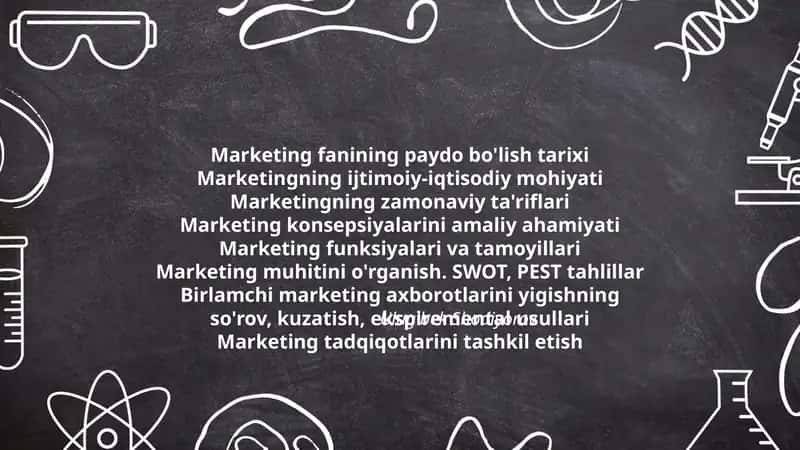 Marketing fanining paydo bo'lish tarixi
