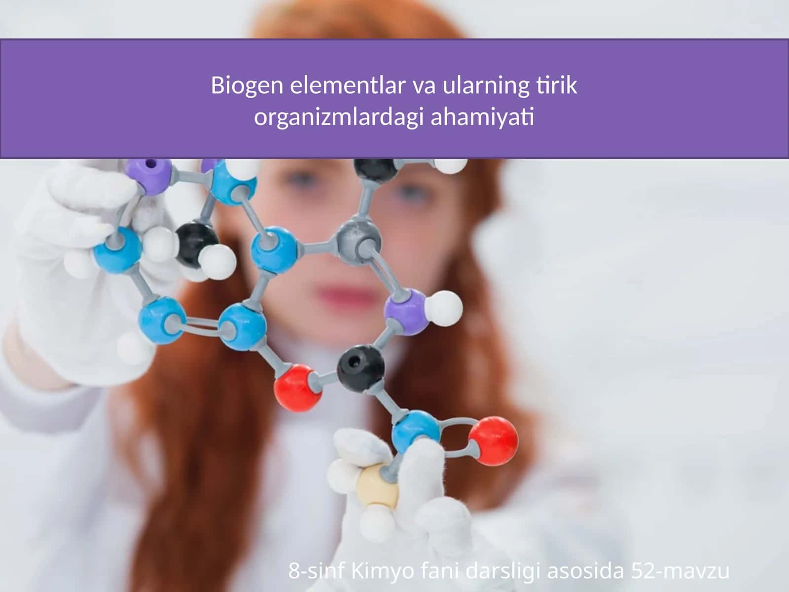 8-sinf Kimyo fani darsligi asosida 52-mavzu