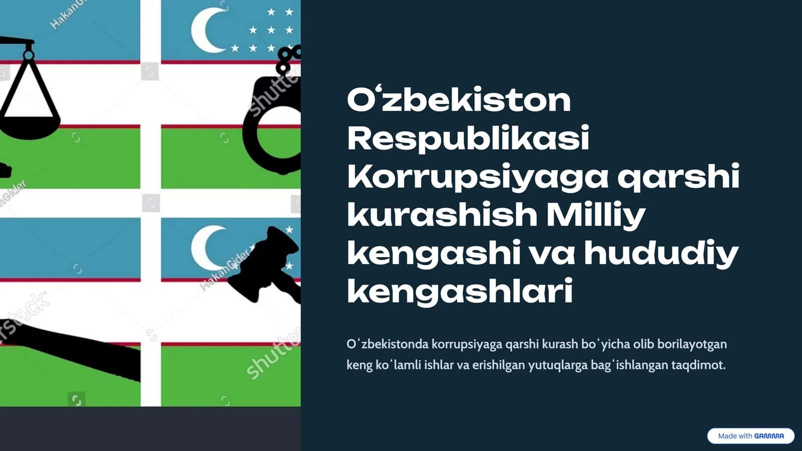 Korrupsiyaga qarshi kurashish Milliy kengashi va hududiy kengashlari