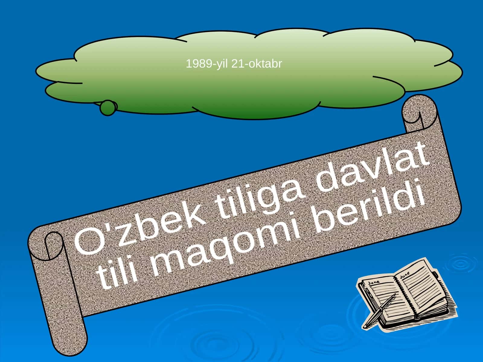 O'zbek tiliga davlat tili maqomi berildi