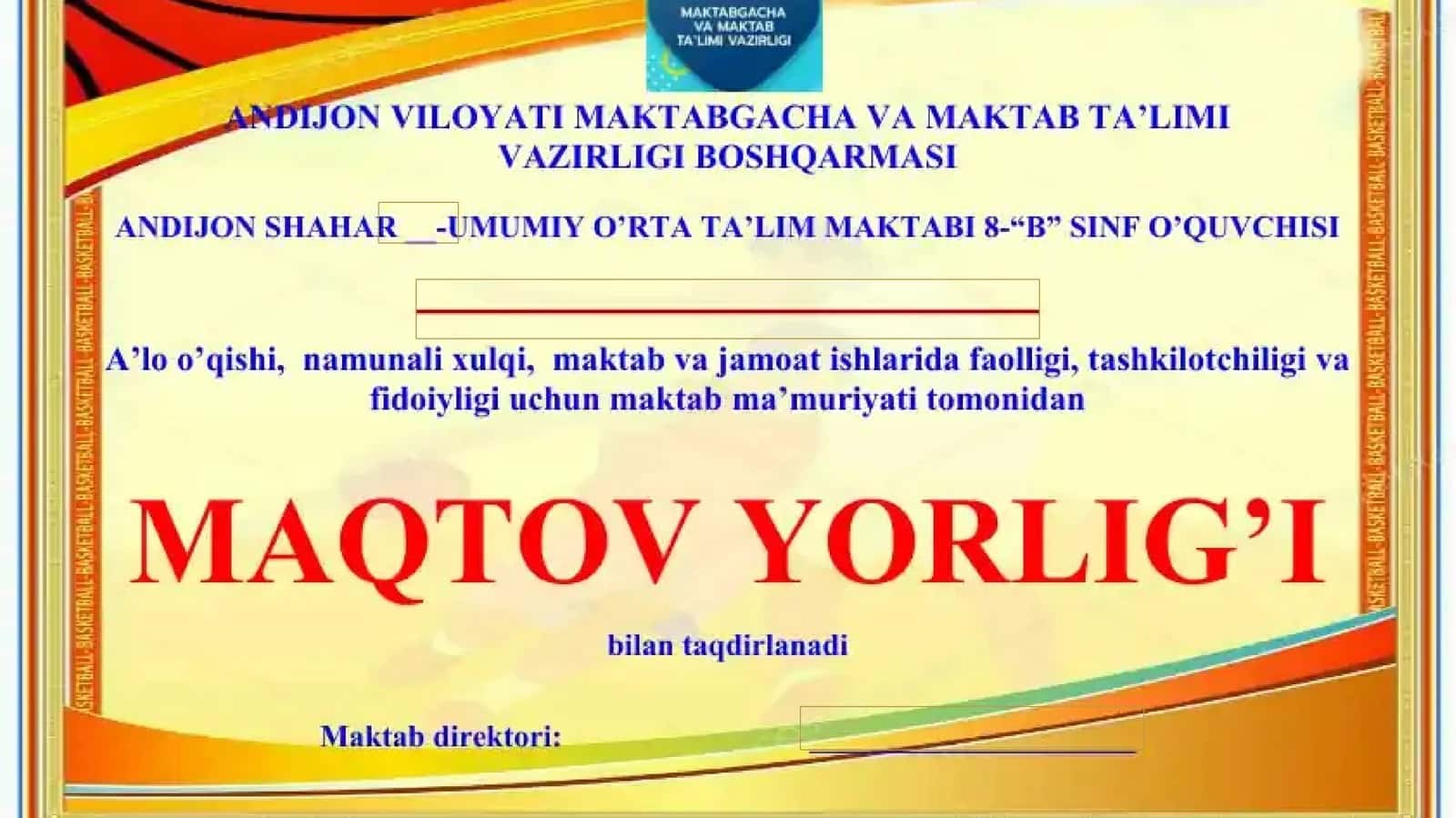 FAXRIY YORLIQ