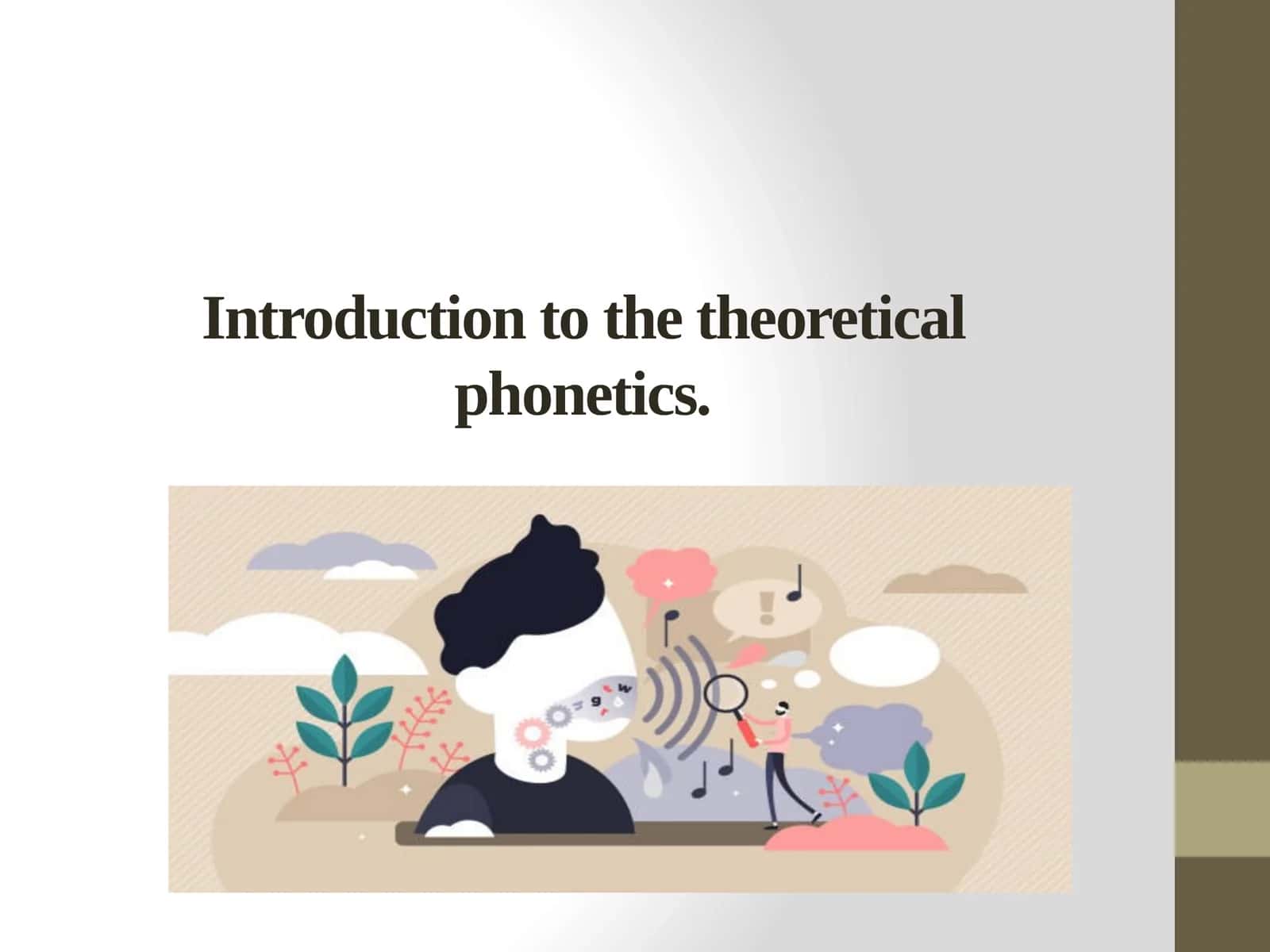 Phonetics Lectures