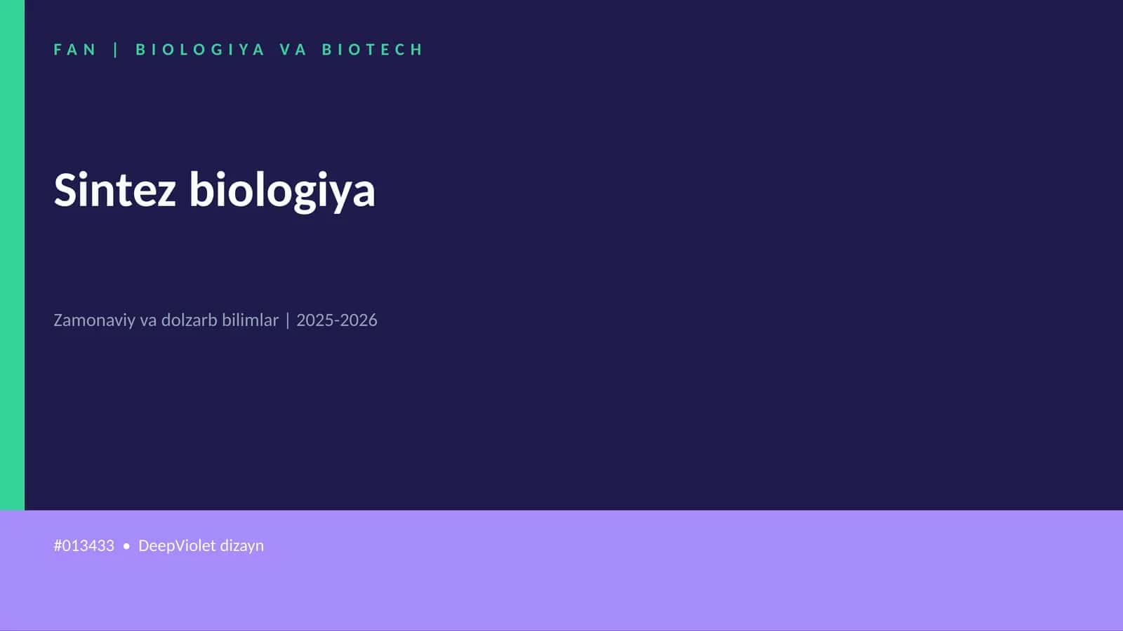 Sintez biologiya