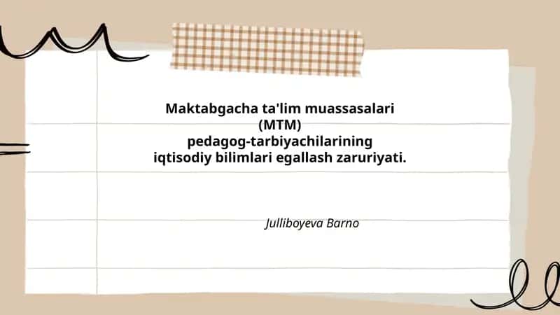 Maktabgacha ta'lim muassasalari (MTM)