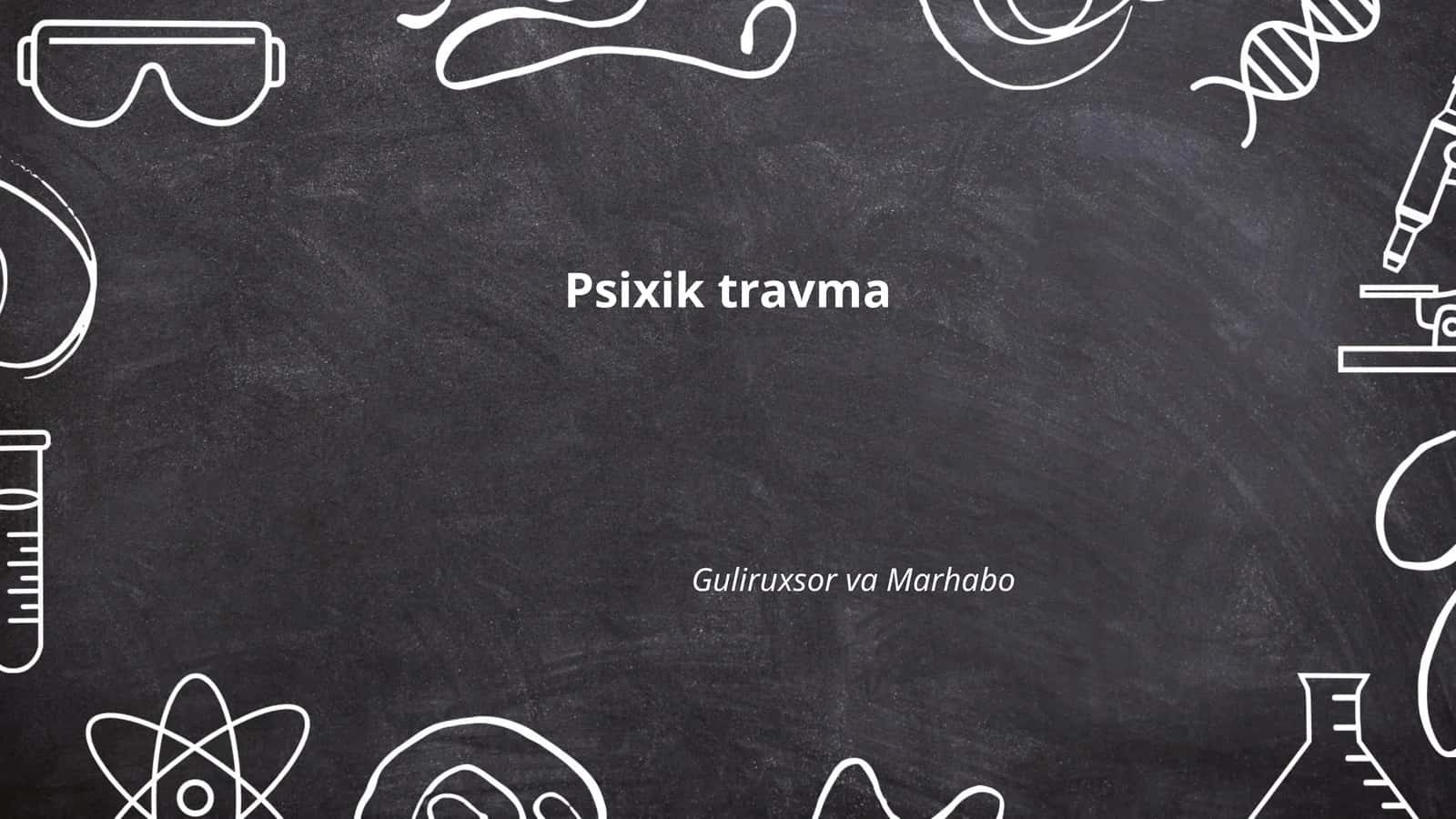Psixik travma