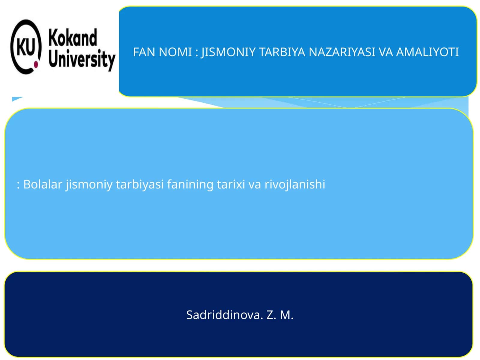 Bolalar jismoniy tarbiyasi fanining tarixi va rivojlanishi