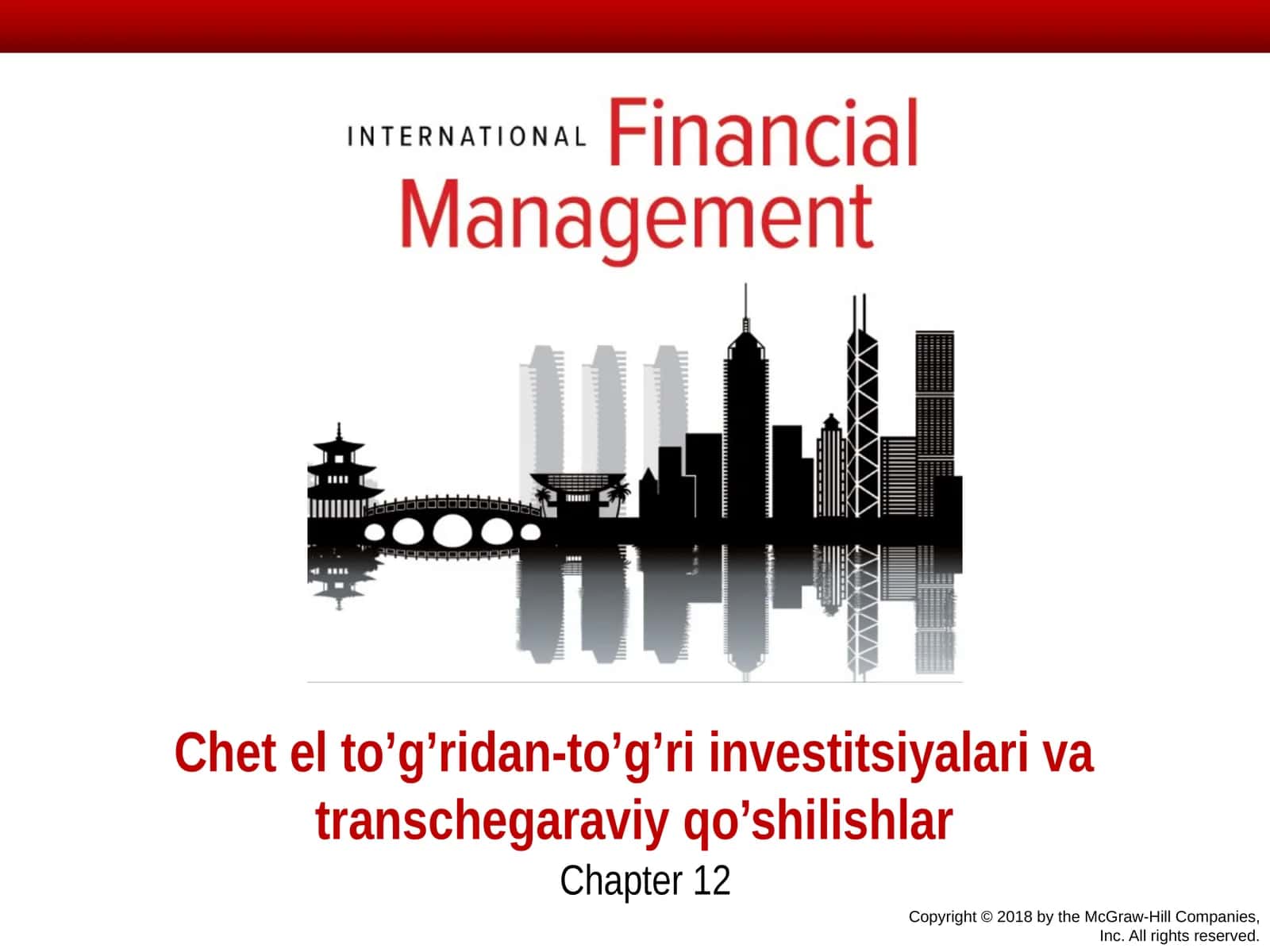 Chet el to'g'ridan-to'g'ri investitsiyalar va transchegaraviy qo'shilishlar