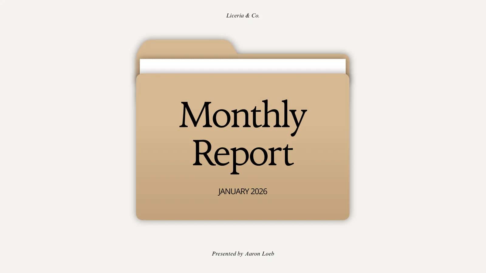 Monthly Report