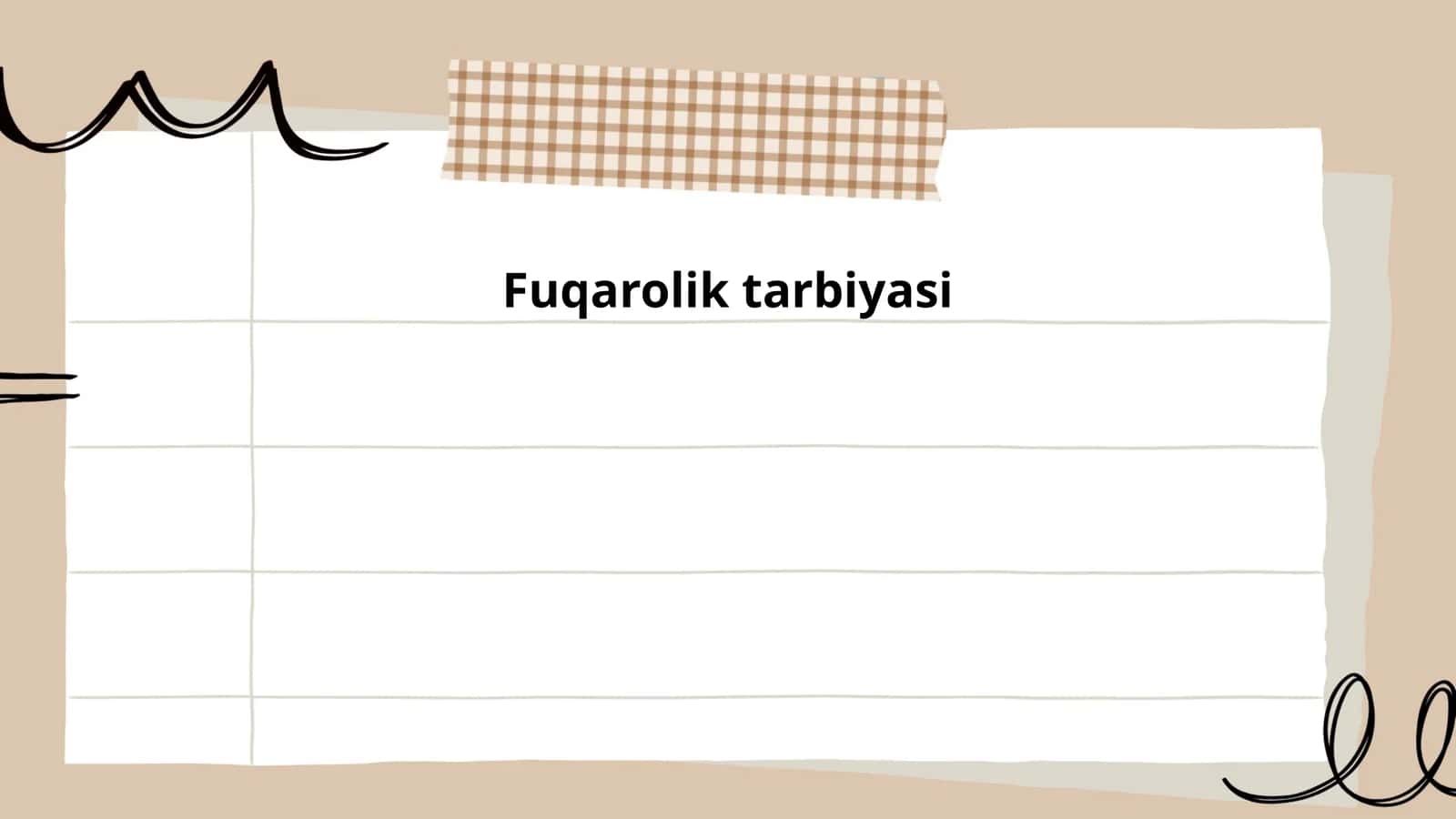 Fuqarolik tarbiyasi