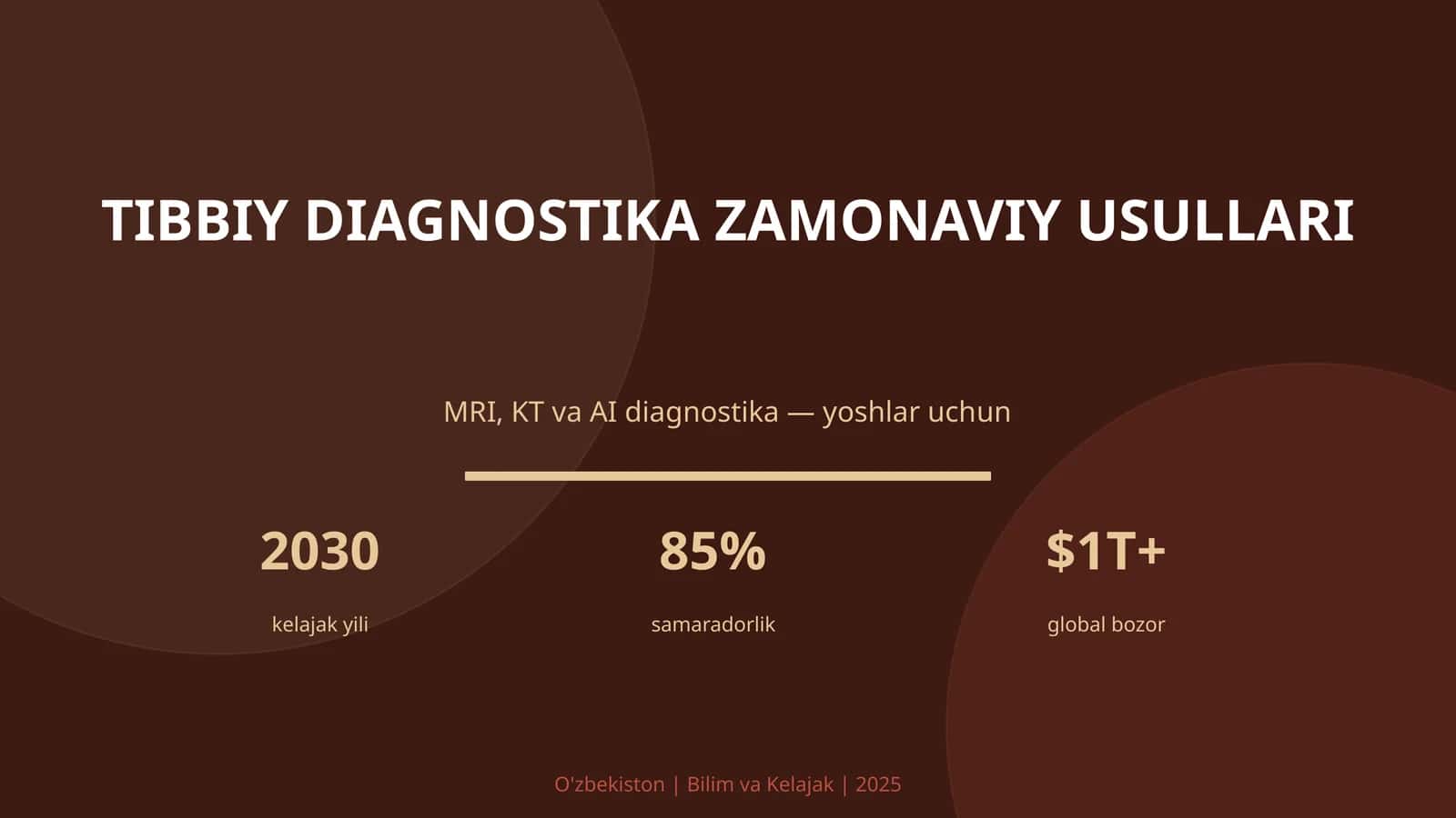 Tibbiy diagnostika zamonaviy usullari