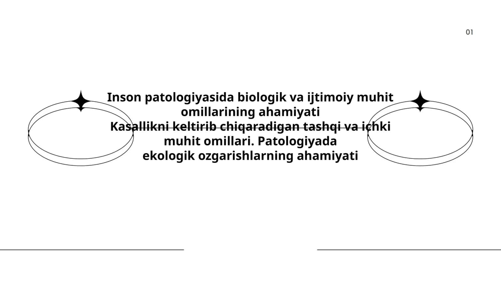 Inson patologiyasida biologik va ijtimoiy muhit omillarining ahamiyati