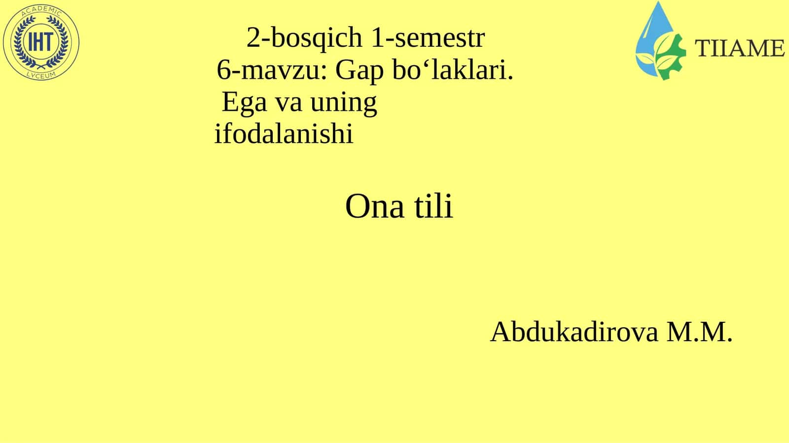 Gap bo‘laklari.Egavauningifodalanishi