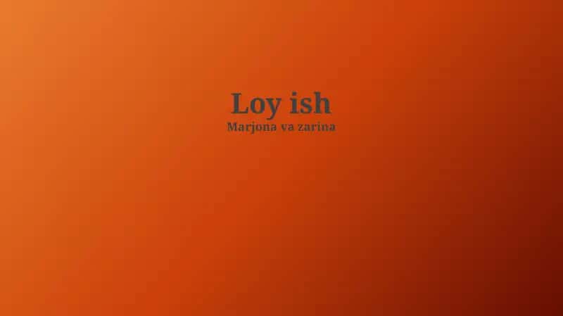 Loy ish