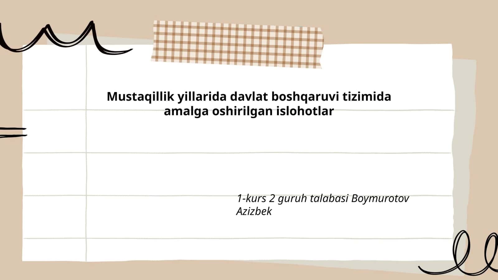 Davlat boshqaruv tizimi