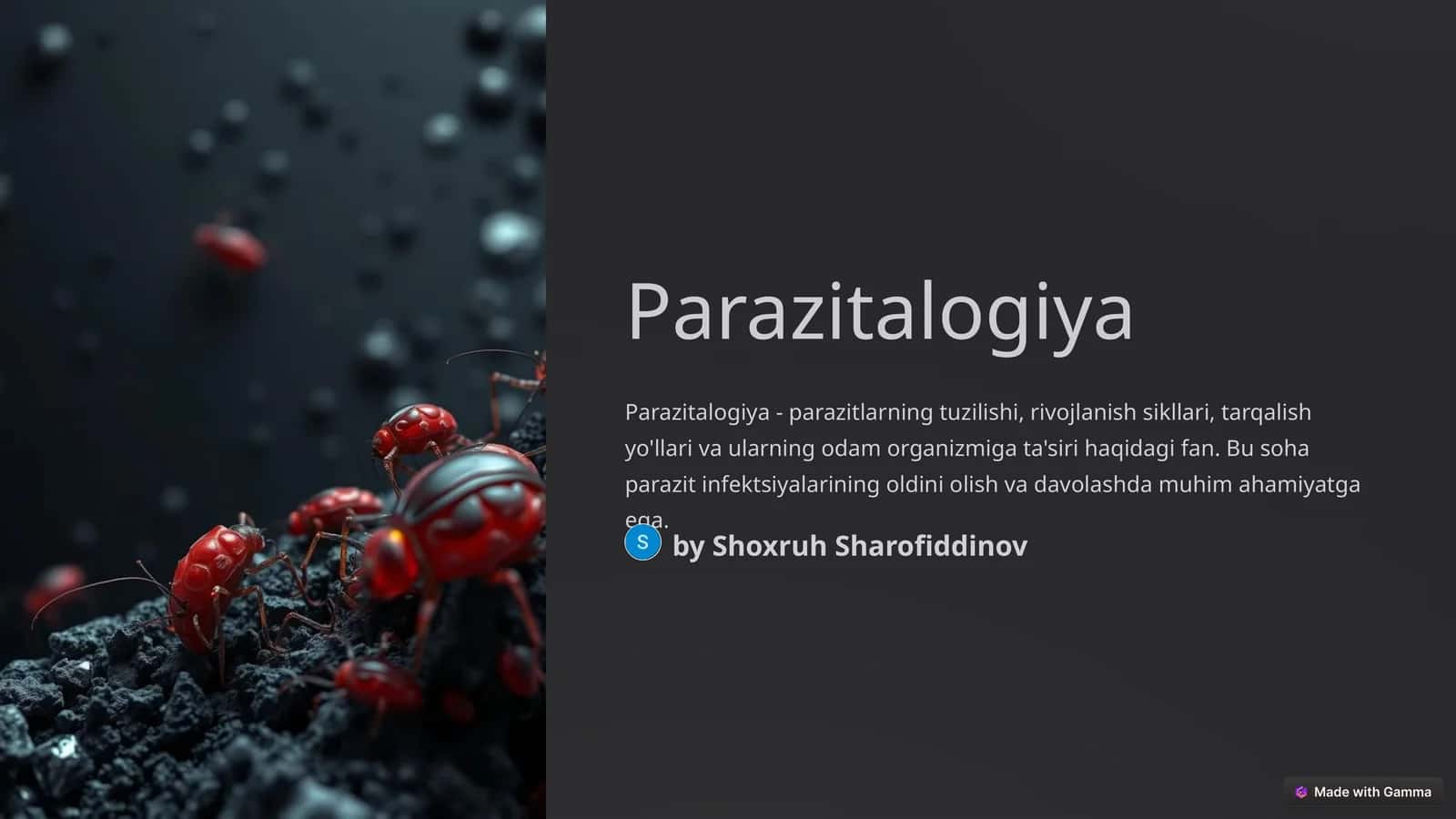 Parazitalogiya