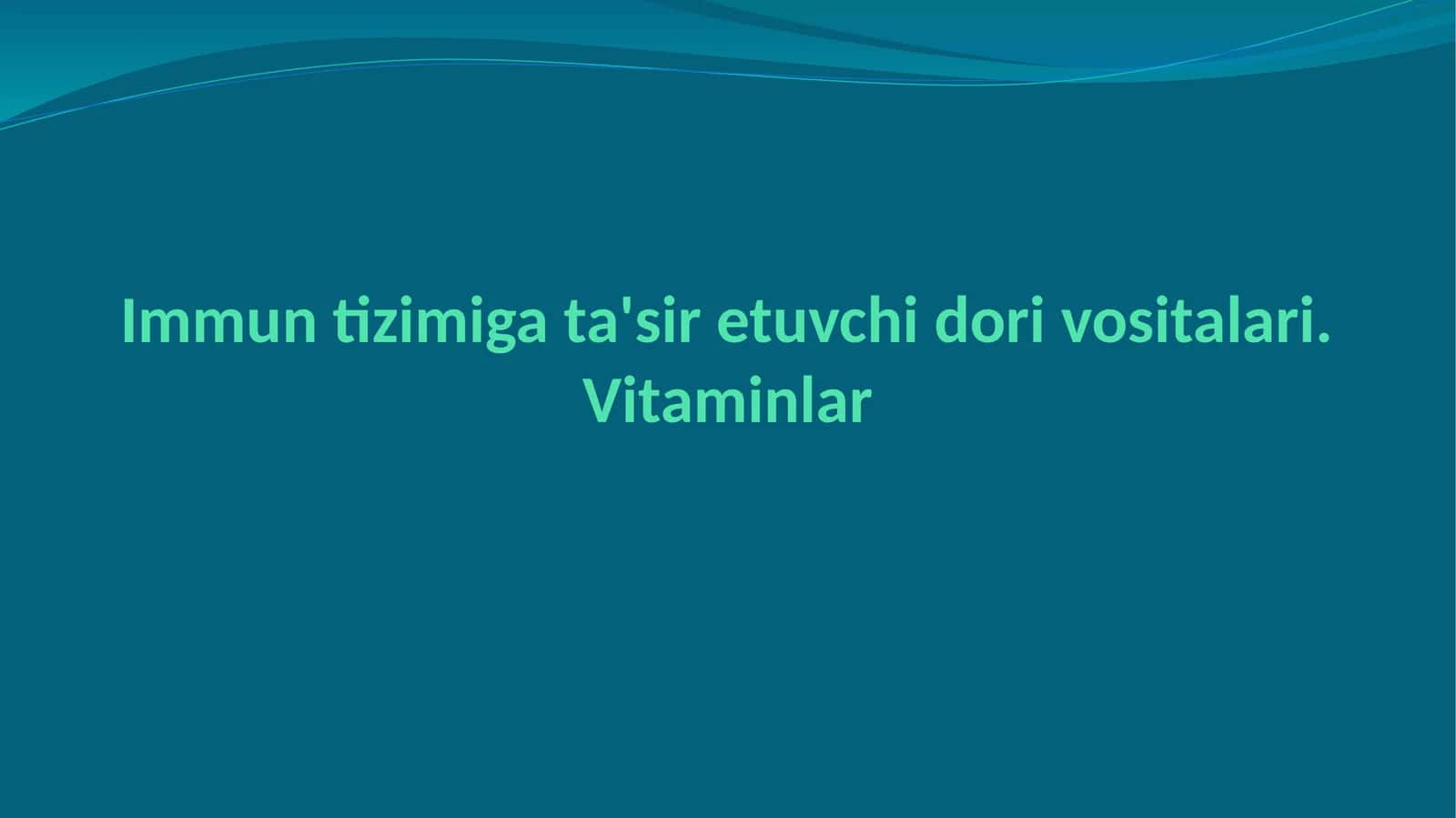Immunostimulyatorlar