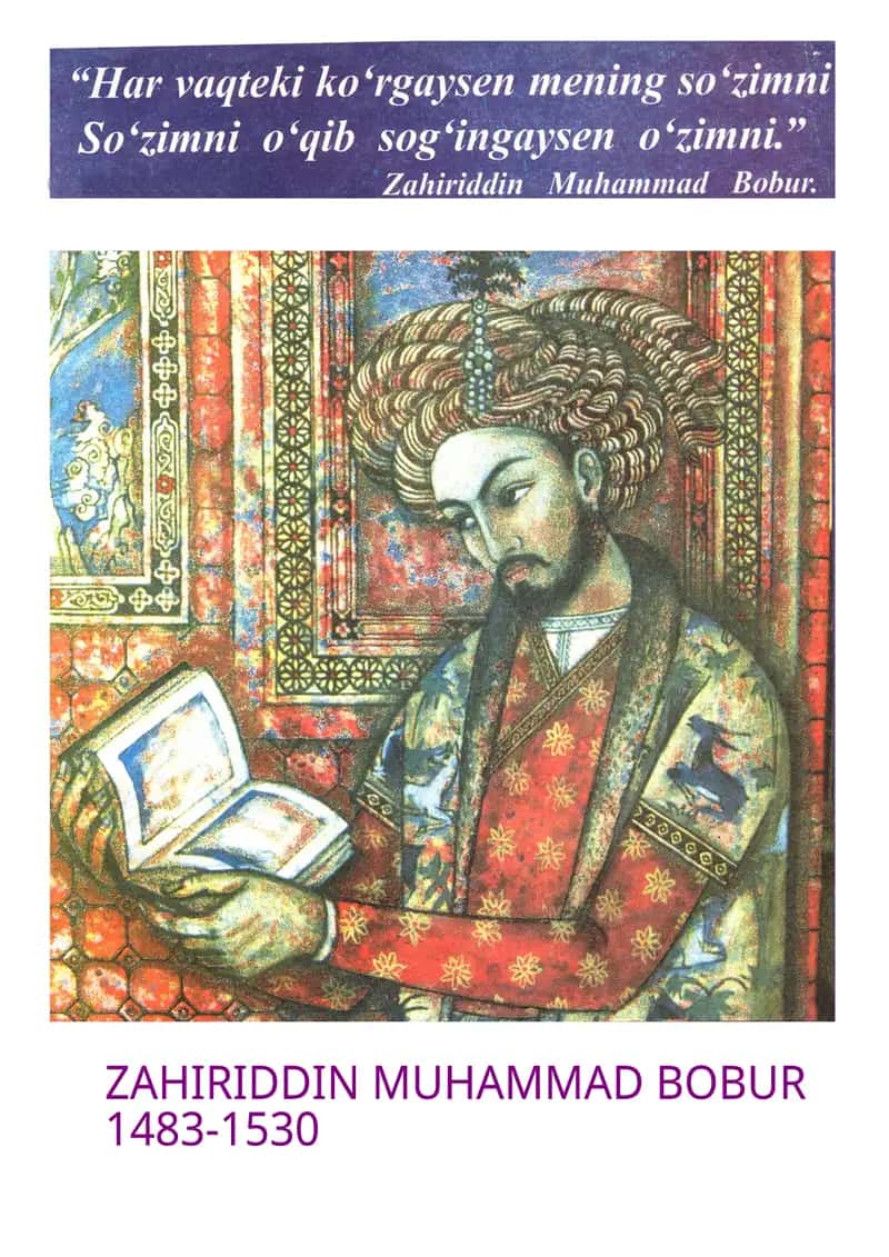 ZAHIRIDDIN MUHAMMAD BOBURNING PEDAGOGIK QARASHLARI