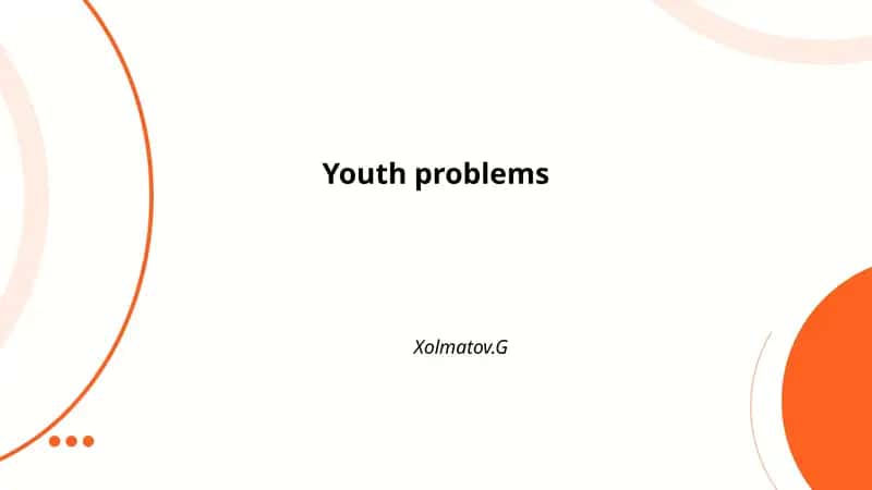 Youth problems