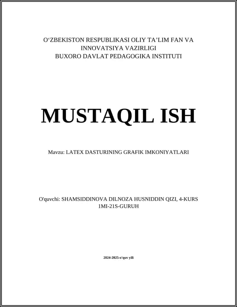 LATEX DASTURI
