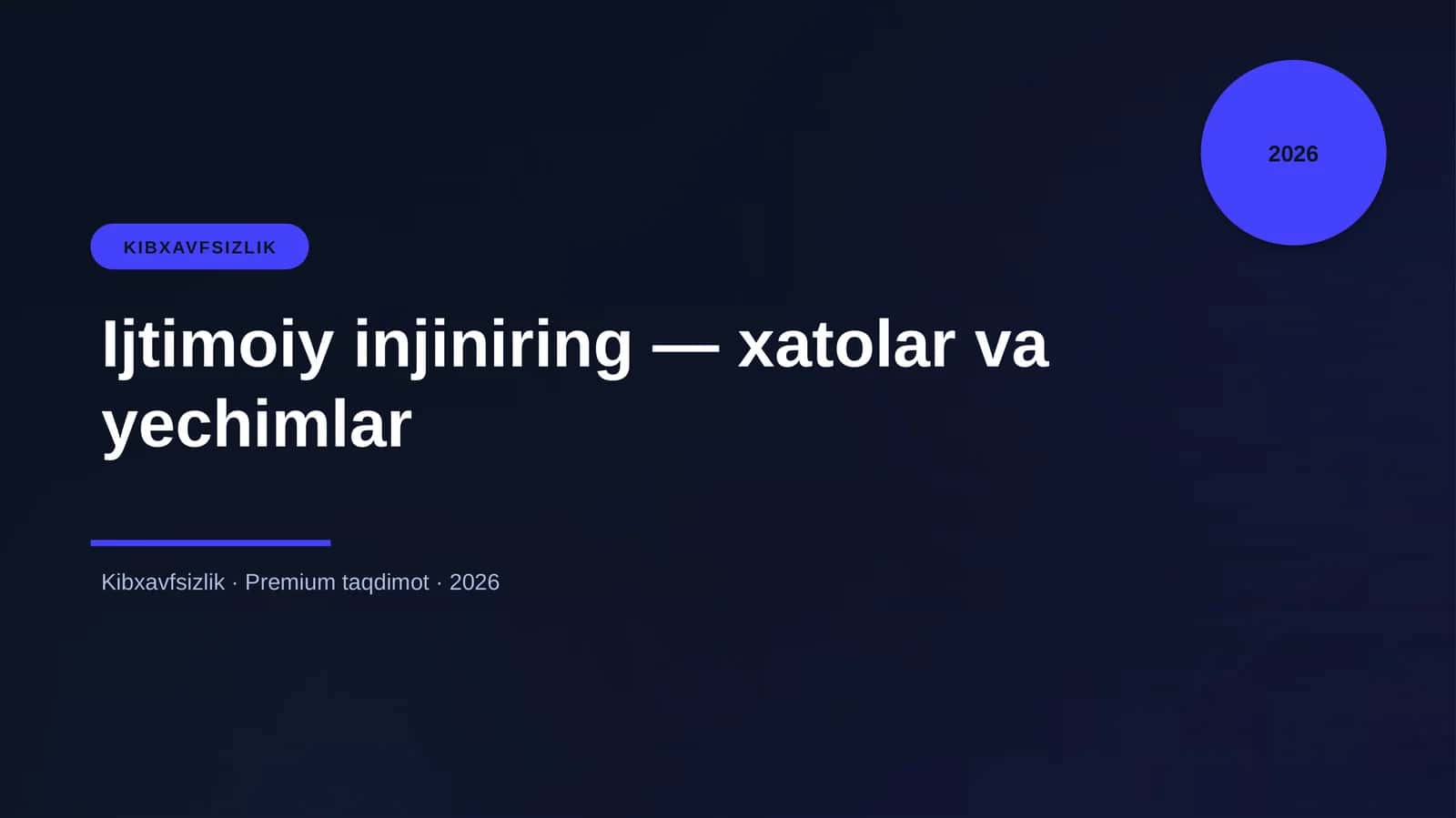 KIBXAVFSIZLIK