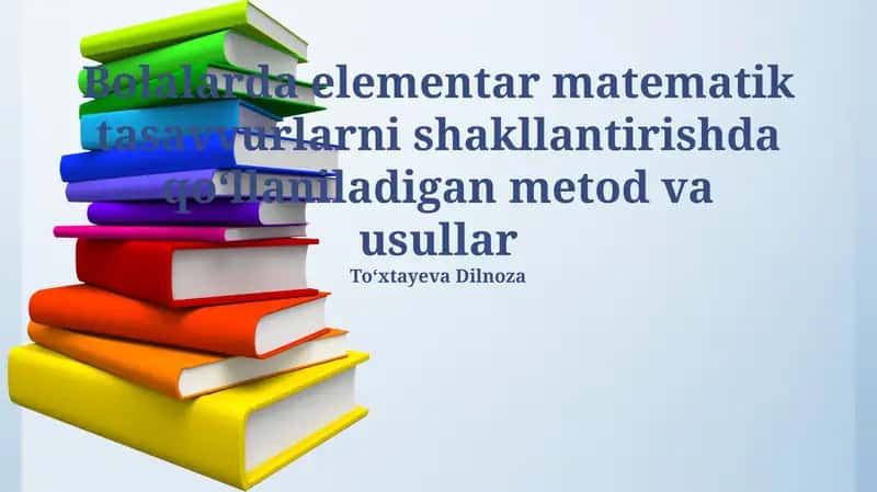 Zamonaviy texnologiyalarni matematikada qo'llash