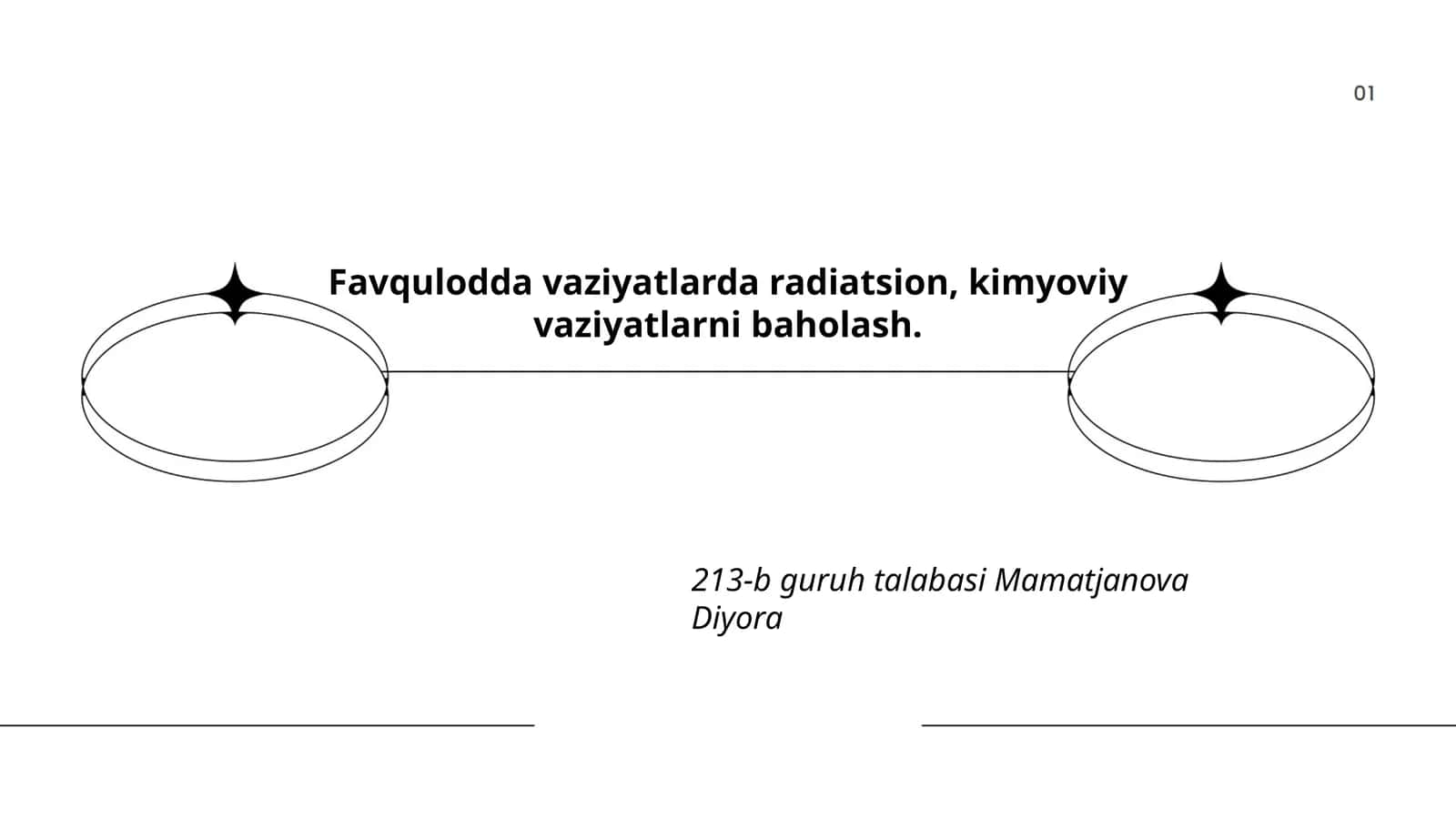 Favqulodda vaziyatlarda radiatsion, kimyoviy vaziyatlarni baholash