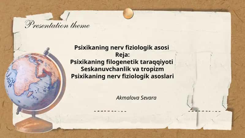 Psixikaning nerv fiziologik asosi