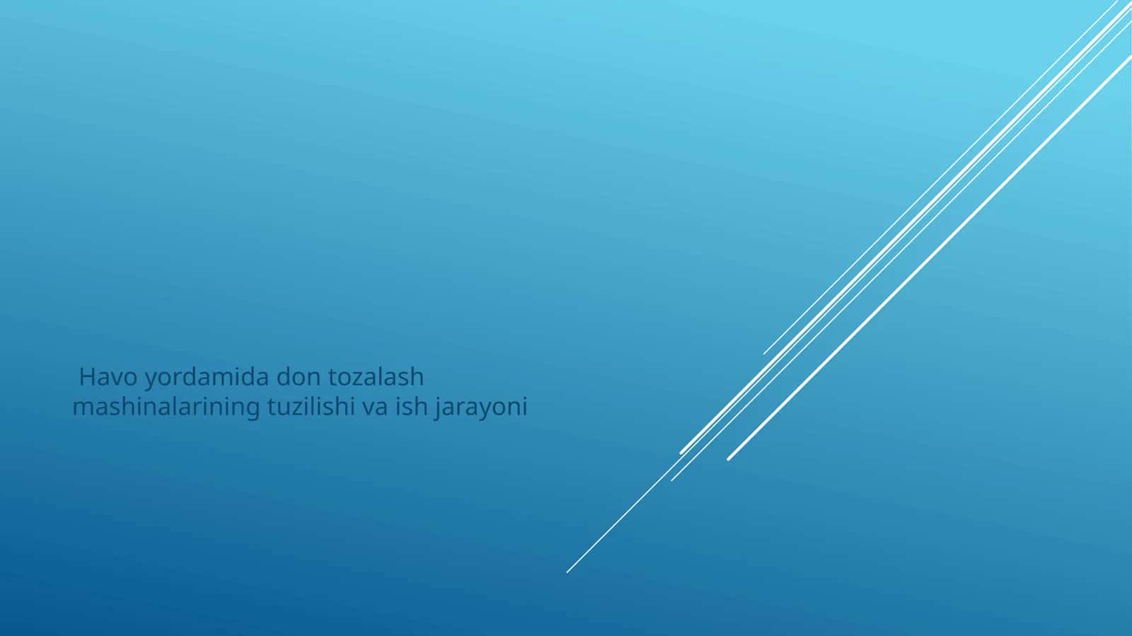 Don tozalash mashinalarining tuzilishi va ish jarayoni