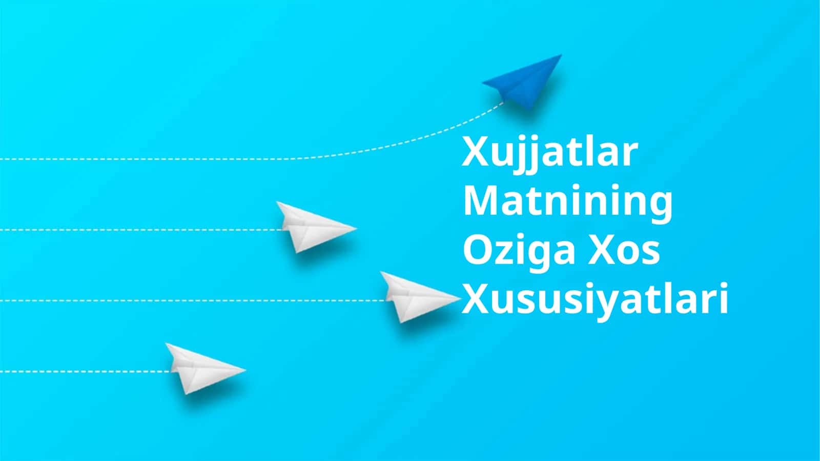Xujjatlar Matnining Oziga Xos Xususiyatlari