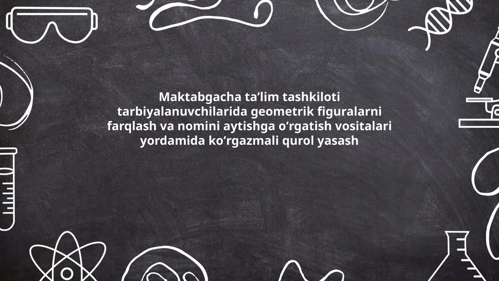 geometrik figuralarni farqlash va nomini aytish