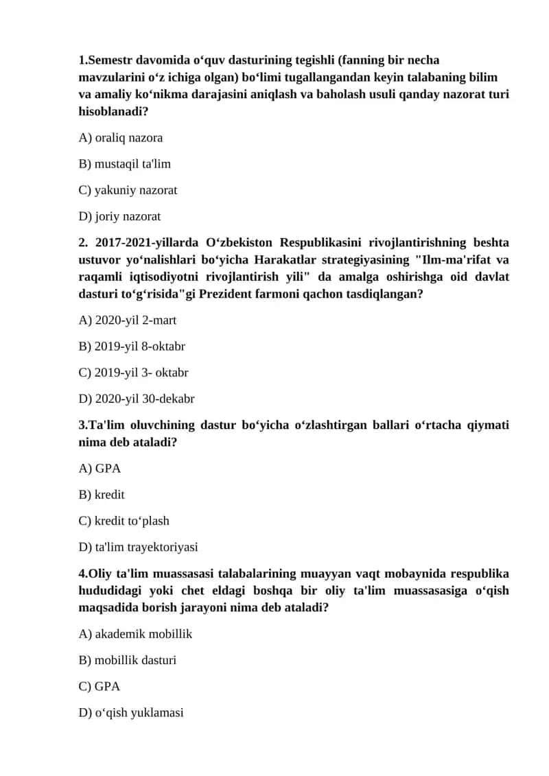 2017-2021-yillarda O‘zbekiston Respublikasini rivojlantirishning beshta ustuvor yo‘nalishlari bo‘yicha Harakatlar strategiyasining "Ilm-ma'rifat va raqamli iqtisodiyotni rivojlantirish yili" da amalga oshirishga oid davlat dasturi to‘g‘risida"gi Prezident farmoni qachon tasdiqlangan?