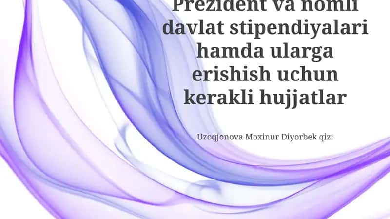 Zarur hujjatlar ro'yxati