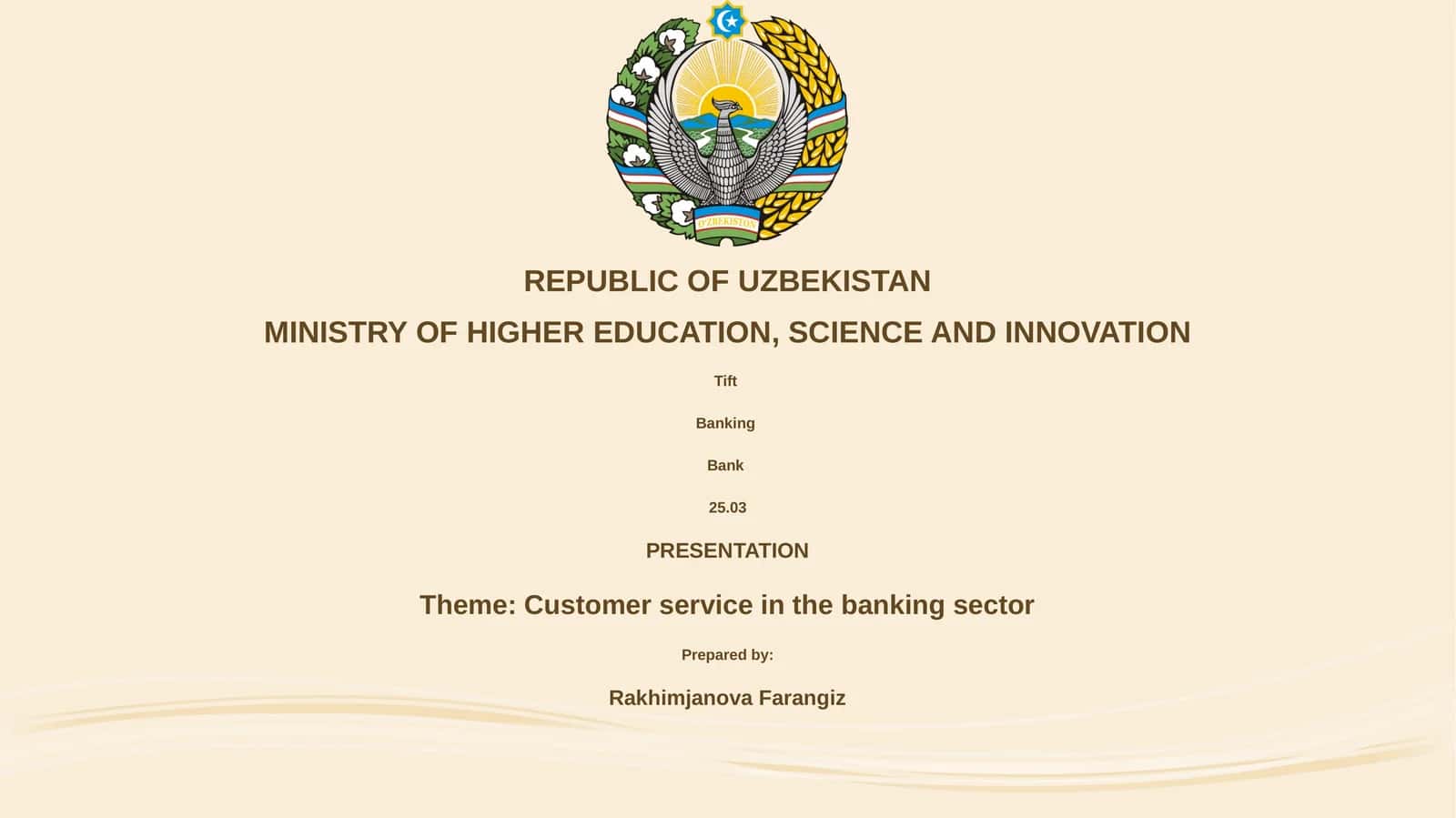 Customer service in the banking sector