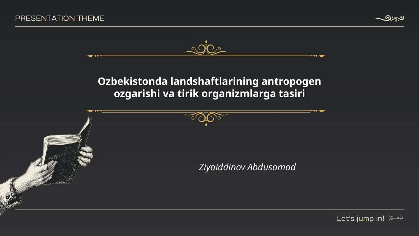 Ozbekistonda landshaftlarining antropogen ozgarishi va tirik organizmlarga tasiri
