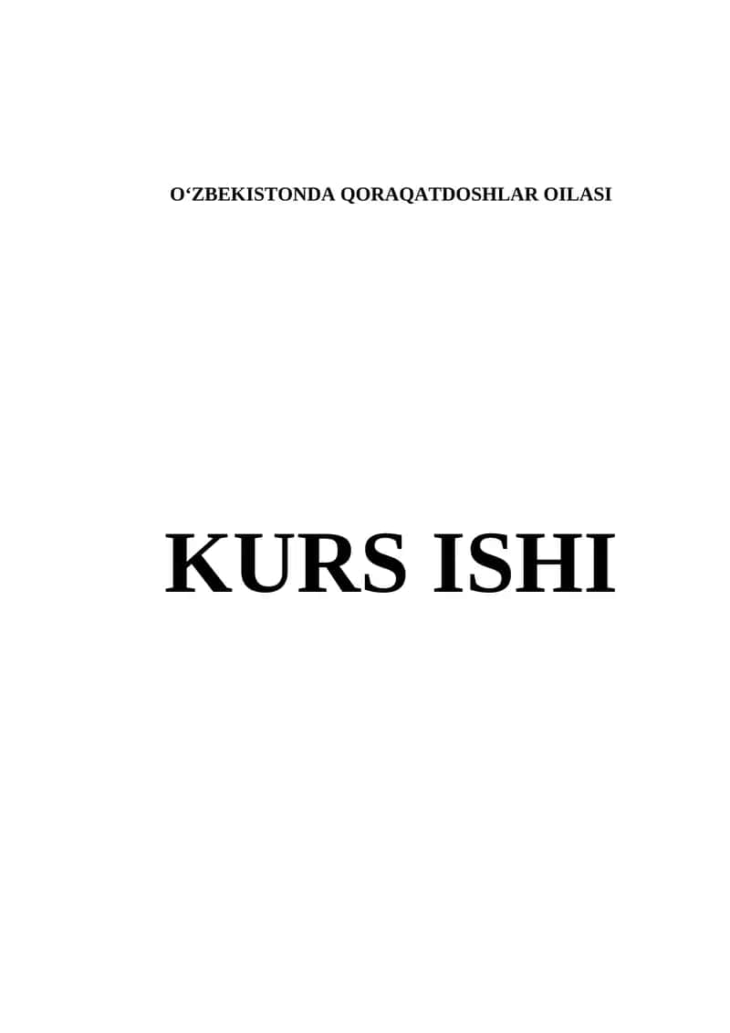 QORAQATDOSHLAR OILASI